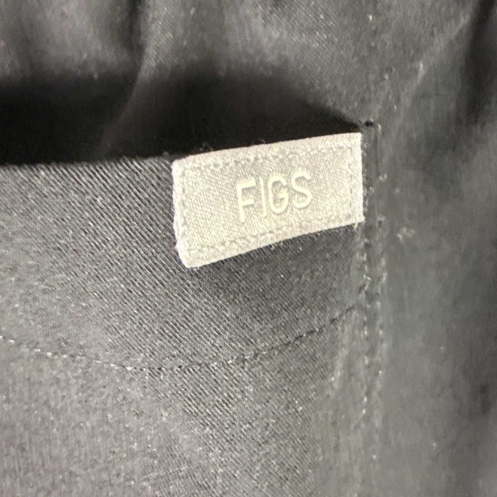 Figs Black Joggers with White Drawstring - Picture 6 of 7